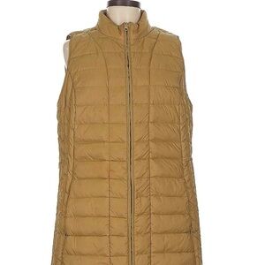 J.Jill Gold Quilted Vest - L